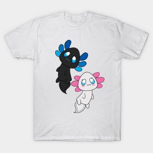 blue and pink axolotl T-Shirt